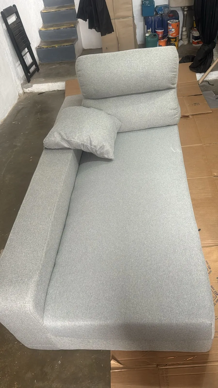 Sofá depois da reforma