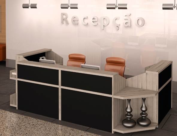 Balcão para recepção em U [BALC10]