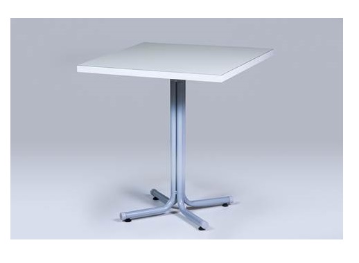 Mesa refeitório quadrada pintura eletrostática
