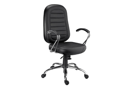 Poltrona presidente com costura triangular POP-018